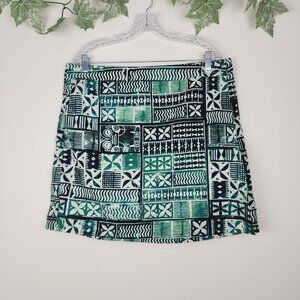 Ripskirt Hawaii Sz XL Green Vacation Cover Up Adjustable Wrap Skirt Pockets NWT